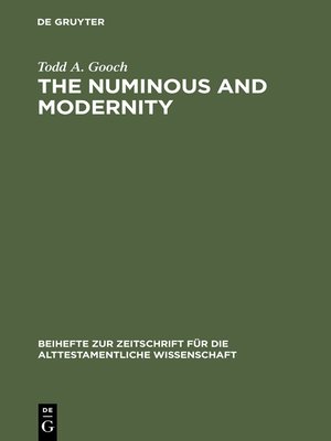 cover image of The Numinous and Modernity